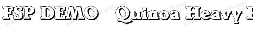 FSP DEMO   Quinoa Heavy Regula字体转换
